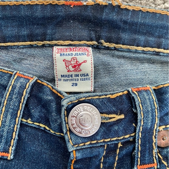 Y2K True Religion Womens Rainbow Billy Lowrise Flare‎ Jeans Size 29 - Picture 7 of 10